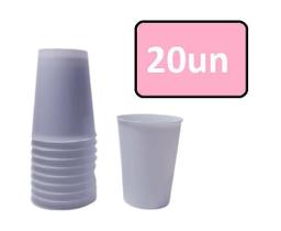 Kit 20 Copos Acrílico 200ml Branco Elite Kit 20 Copos Acrílico 200ml Branco Elite