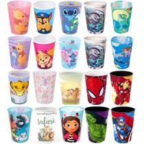 Kit 20 Copos Infantil p/ Base de Ovo de Páscoa Personagens p/ Meninos e Meninas