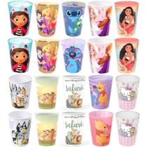 Kit 20 Copos para Ovo de Páscoa Personagens Heroinas Meninas Kit 20 Copos para Ovo de Páscoa Personagens Heroinas Meninas