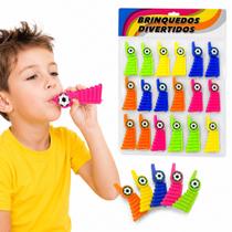 Kit 20 Cornetas Apito de Futebol Brinde Festa Infantil Copa Lembrancinha p/ Sacola Surpresa