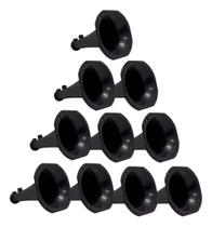 Kit 20 Cornetas Plásticas Longa LC14-25 - Preta