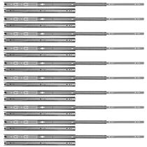 Kit 20 Corrediça Telescópicas 45cm 25Kg para Gaveta 10 Pares