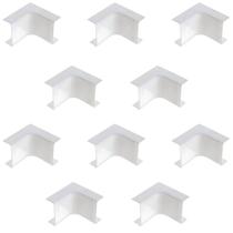 Kit 20 Cotovelo Interno 50x20 Mata junta Branco Pial 29903X Kit 20 Cotovelo Interno 50x20 Mata junta Branco Pial 29903X