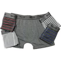 Kit 20 Cuecas Boxer Adulto Klot - Box Mescla Listrada Kit 20 Cuecas Boxer Adulto Klot - Box Mescla Listrada