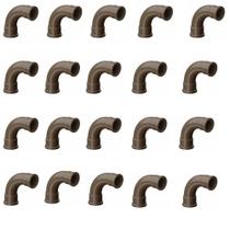 Kit - 20 Curvas Longas PVC Marrom Soldáveis de 50mm 90º Tigre
