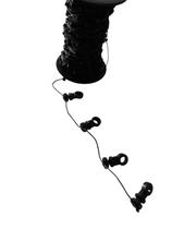 Kit 20 Deslizantes para Cortina Wave modelo Botão Smart - Preto