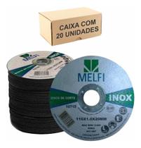Kit 20 Disco Corte Aco Inox 110mmx20mm Para Serra Marmore