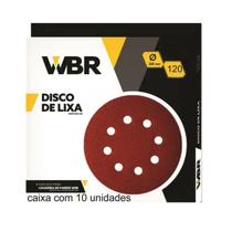 Kit 20 Disco De Lixa 225mm Grão 120 Para Lixadeira Wbr Wagner