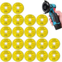Kit 20 Discos Corte Ferro 76mm 3 Polegadas Amarelo Esmerilhadeira Economia Profissional Total Kit 20 Discos Corte Ferro 76mm 3 Polegadas Amarelo Esmerilhadeira Economia Profissional Total