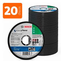 Kit 20 Discos de Corte para Esmerilhadeira Inox 4.1/2 7/8 Standard Reto Profissional - Bosch