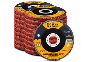 Kit 20 Discos De Lixa Flap 4.1/2 Grão 80 Esmerilhadeira Kit 20 Discos De Lixa Flap 4.1/2 Grão 80 Esmerilhadeira