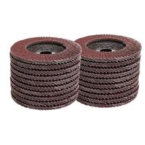 Kit 20 Discos Lixa De Desbaste Tipo Flap 4.1/2 Grão 60 Mtx.