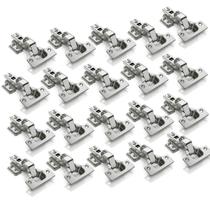 Kit 20 Dobradiça Armário Cozinha Guarda Roupas 35mm Curva