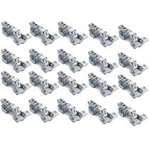Kit 20 Dobradiça Para Armário 165 Graus 35mm Curva Com Pistão Clip-On Kit 20 Dobradiça Para Armário 165 Graus 35mm Curva Com Pistão Clip-On