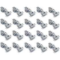 Kit 20 Dobradiça Para Armário 165 Graus 35mm Reta Com Pistão Clip-On Kit 20 Dobradiça Para Armário 165 Graus 35mm Reta Com Pistão Clip-On