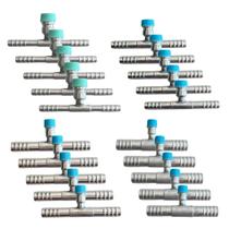 Kit 20 Emendas Ar Reta 6 8 10 12mm Com Ventil R134a Alumínio Kit 20 Emendas Ar Reta 6 8 10 12mm Com Ventil R134a Alumínio
