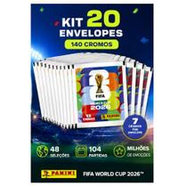 Kit 20 Envelopes C/140 Figurinhas Copa do Mundo Fechados Fifa 2026