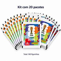 Kit 20 Envelopes de Figurinhas Copa do Mundo FIFA 2026 com 7 Cromos - Panini