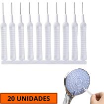 Kit 20 Escovinha Desentope Chuveiro Mini Limpador de Celular Escova Multifuncional Fogão Utilidades