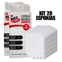 Kit 20 Esponja Mágica Branca Tira Manchas Risco Parede Clink