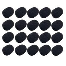 Kit 20 Espuma Para Microfone Headset E Lapela 19Mm X 15Mm