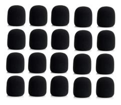 Kit 20 Espumas Protetora Para Microfone Tipo Sm58