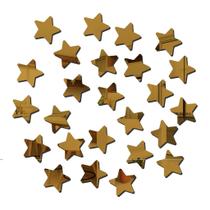 Kit 20 Estrelas Decorativas em Acrílico Espelhado