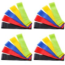 kit 20 faixas elastica de resistencia mini band para treino em casa yoga pilates multifuncional