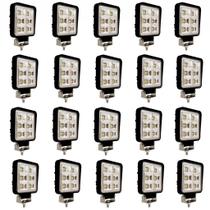 KIT 20 Farol de Milha 48 Luz auxiliar de Led potente 144w 12/24v Caminhão Trator LE-6721