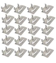 Kit 20 fecho galvanizado p/ fita lisa/perfurada 3/4"