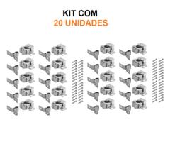 Kit 20 Fecho Rolete para Móveis Fecho para Porta Armário