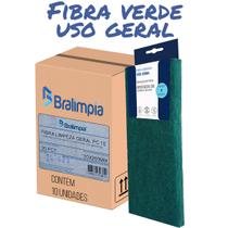 Kit 20 Fibra De Limpeza Verde Buchas Esponjas Uso Geral