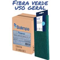 Kit 20 Fibra De Limpeza Verde Buchas Esponjas Uso Geral