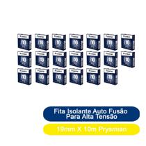 Kit 20 Fita Isolante Auto Fusão Para Alta Tensão 19mm X 10m Prysmian