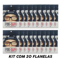 Kit 20 Flanela Antiembaçante Óculos, Viseira 54321eedff - Fog-Out