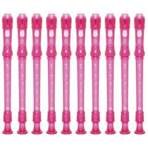 Kit 20 Flautas Doce Soprano Germânica YRS-20G Rosa Yamaha