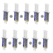 Kit 20 Fluxo de Solda Pastoso Implastec Rma-223 Reflow Reballing 10G Seringa