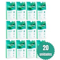 Kit 20 Folhas Prontas Corporais Depilação Cera Depilflax Aloe Vera 400UN