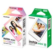 Kit 20 Fotos Filme Instax Mini Instantâneo Fujifilm - 10 Branco + 10 Macaron Kit 20 Fotos Filme Instax Mini Instantâneo Fujifilm - 10 Branco + 10 Macaron
