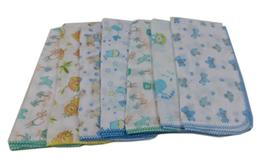 Kit 20 Fralda de pano estampada menino 70x70cm Com Crochê Kit 20 Fralda de pano estampada menino 70x70cm Com Crochê