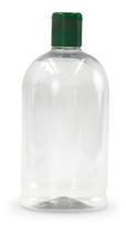 kit 20 Frascos Plástico Pet 500 Ml tampa Flip Top para álcool gel, shampoo, sabonete líquido e cremes