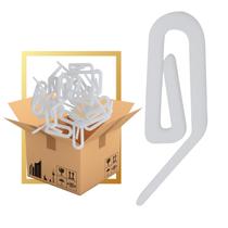 Kit 20 Gancho Clips Fita Fácil Para Cortina Wave Trilho e Varão Suíço