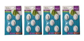Kit 20 Gancho de Parede Resistente Adesivo Suporta até 1 Kg Kit 20 Gancho de Parede Resistente Adesivo Suporta até 1 Kg