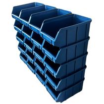 Kit 20 Gaveteiro bin N 04 Caixa Organizadora Resistente