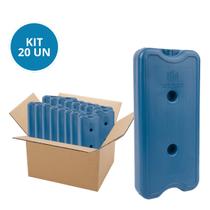 Kit 20 Gelo Placa Gel Artificial Reutilizável Rígido 1000ml