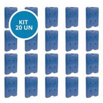 Kit 20 Gelo Placa Gel Artificial Reutilizável Rígido 550ml