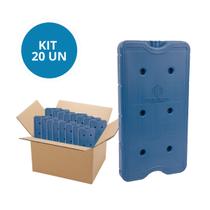 Kit 20 Gelo Placa Gel Artificial Reutilizável Rígido 750ml