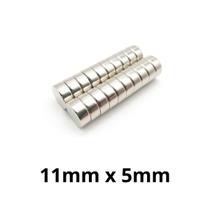 Kit 20 Imã Neodímio Disco Magnético N35 11 x 5mm Super Forte Potente Redondo