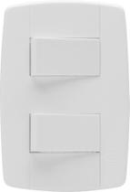 Kit 20 interruptor Elétrico 2 Teclas Branco 10A - Ilumi Kit 20 interruptor Elétrico 2 Teclas Branco 10A - Ilumi