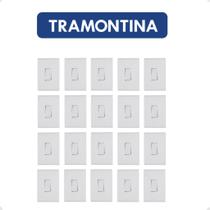 Kit 20 Interruptor Simples 4X2 Embutir Branco Liz Tramontina